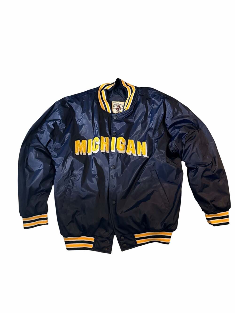 Vintage Steve & Barry's Michigan Wolverines Varsity Jacket Size XL